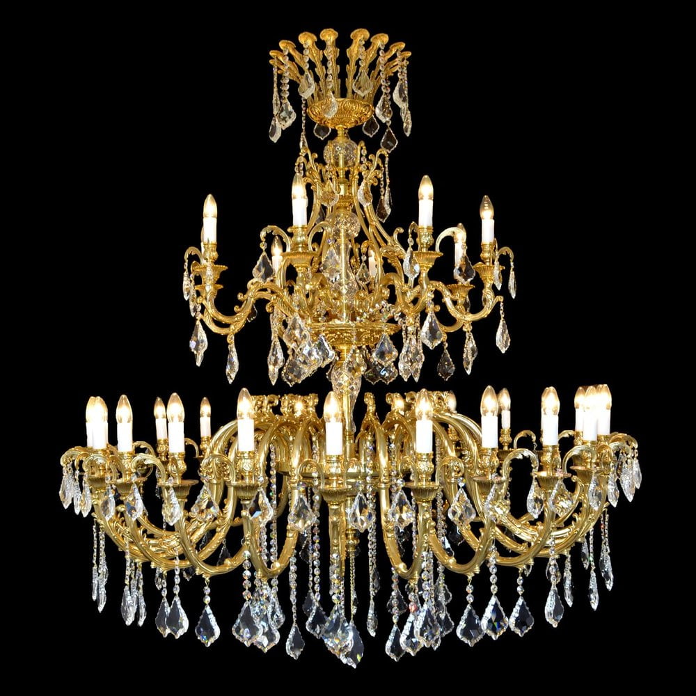 Acamar Brass Chandelier Anha Light